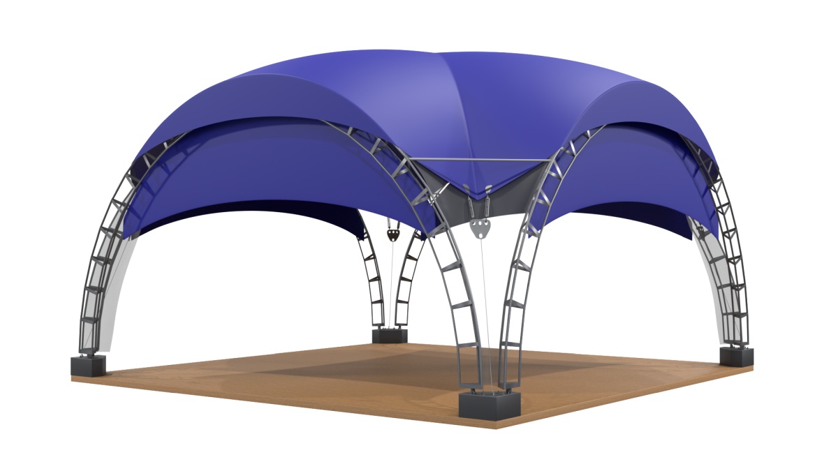 РусТент - Арочный шатер дюна 6х6 (36 м²)